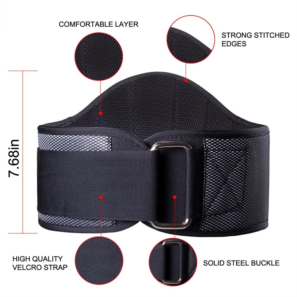 Durable Nylon Weight Lifting Belt Crossfit Dumbbells Gym Belt Fitness Training Belt EF0010 gym accessories lifting belt