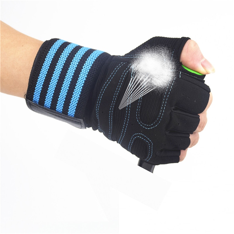 Weightlifting Gloves with Wrist Support for Heavy Exercise Body Building Gym Training Fitness Handschuhe Workout Crossfit Gloves