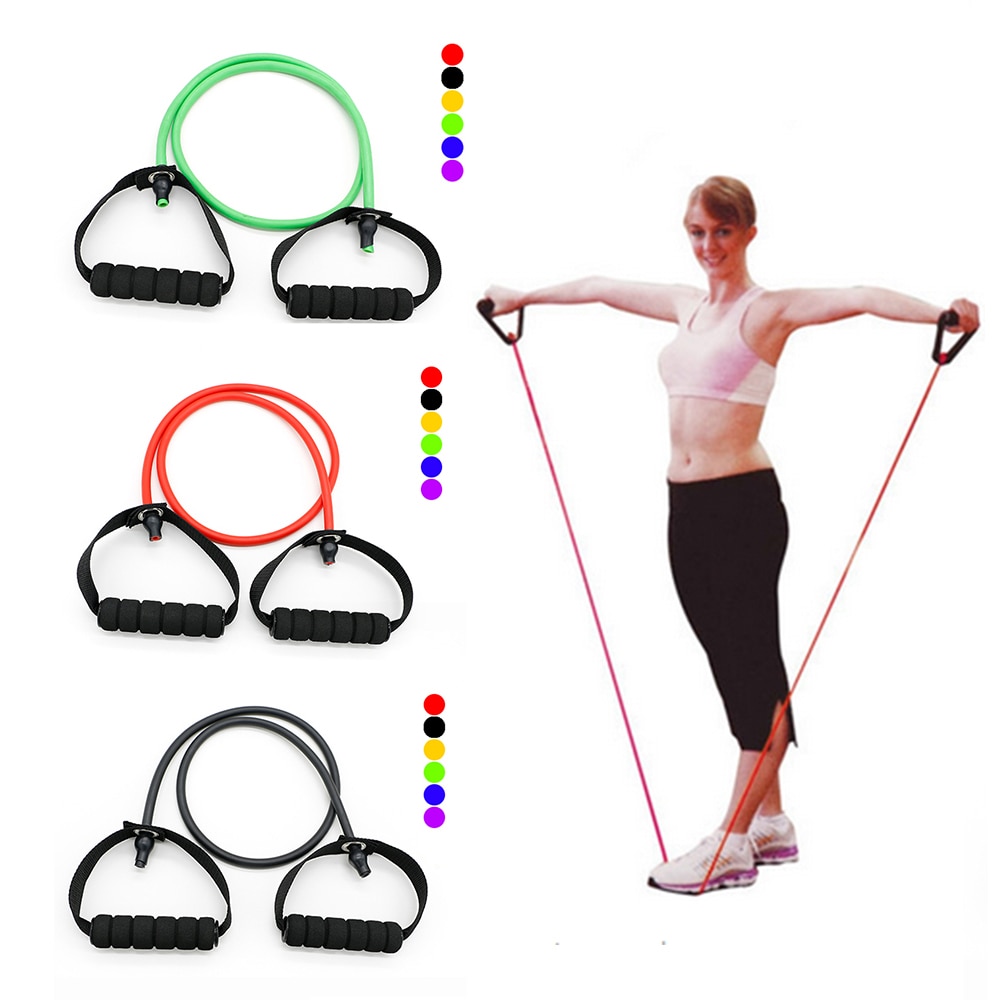 1pc Pro New Latex Resistance Bands Workout Exercise Yoga Crossfit Fitness Tubes Pull Rope Fitness Exercise Equipment Tool