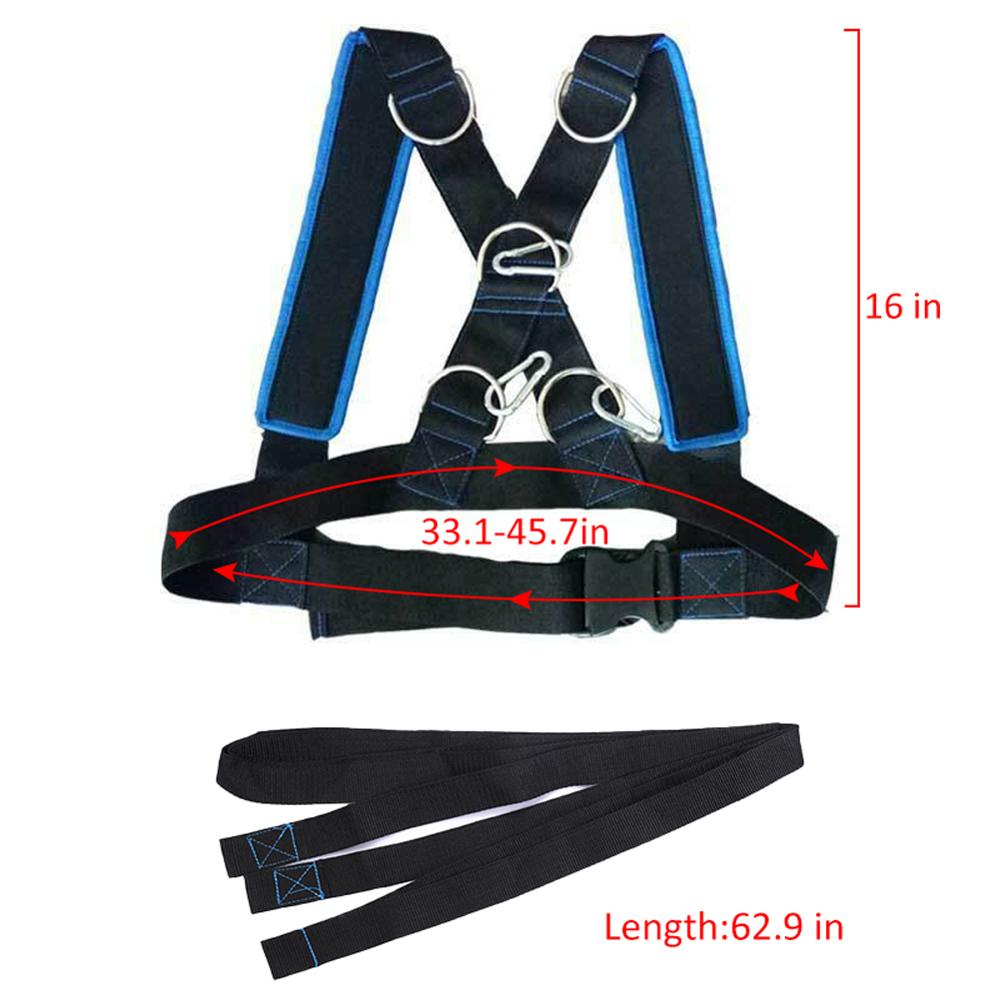 Home Gym Fitness Body Trainer Sled Harness Vest Speed Running Strength Harness Strong Harness Fitness Exercise Equipment