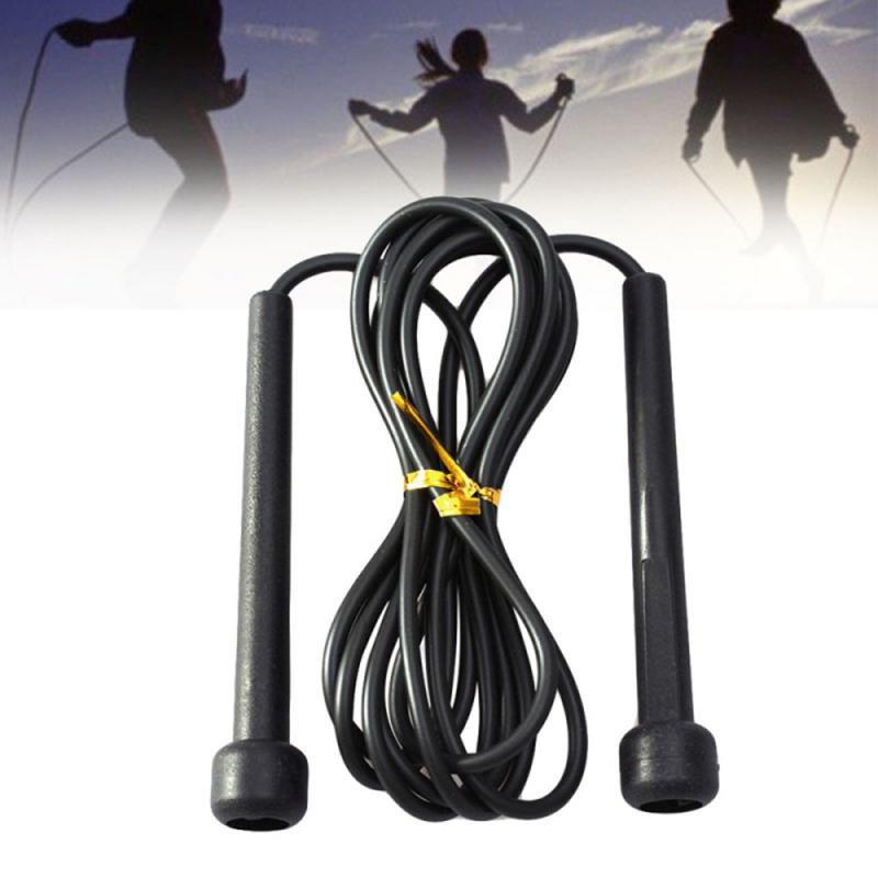 Jumping Gym Rope Skipping Rope Black Adjustable Jump Boxing Fitness Speed Rope Training Outdoor Fitness Equipment