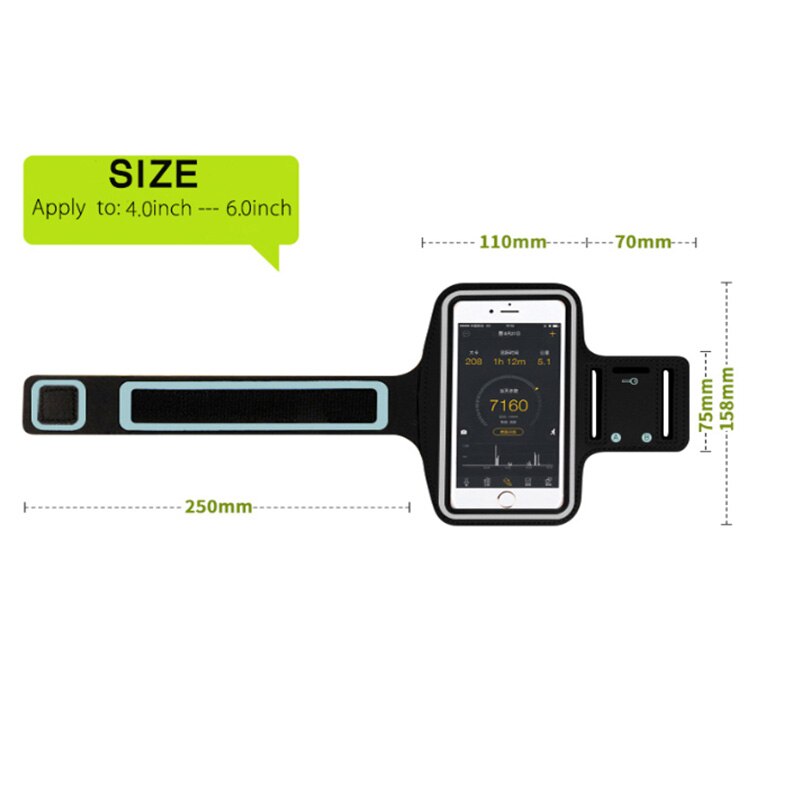 Outdoor Fitness Equipment Waterproof Sports Running Portable Armband Sports For Mobile Phones 4.7 5.5 Inch For Iphone New 2019