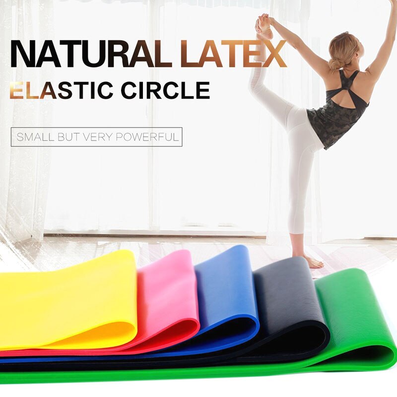 Fitness Resistance Rubber Bands Indoor Outdoor Yoga Equipment 0.35mm-1.3mm Loops Latex Gym Training Workout Elastic bands