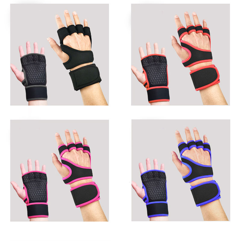 Gym Weightlifting Gloves Fitness Half Finger Gloves Crossfit  Workout Non-Slip Cycling Yoga Strength  Training Wrist Support