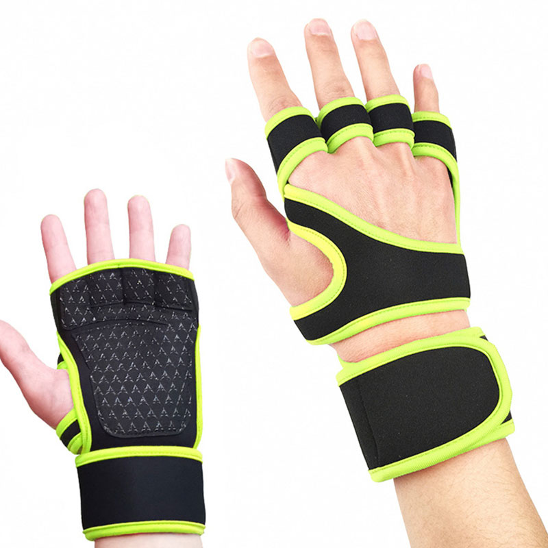 Gym Weightlifting Gloves Fitness Half Finger Gloves Crossfit  Workout Non-Slip Cycling Yoga Strength  Training Wrist Support