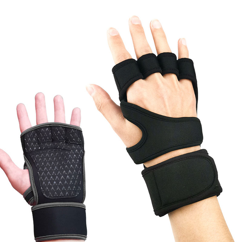 Gym Weightlifting Gloves Fitness Half Finger Gloves Crossfit  Workout Non-Slip Cycling Yoga Strength  Training Wrist Support