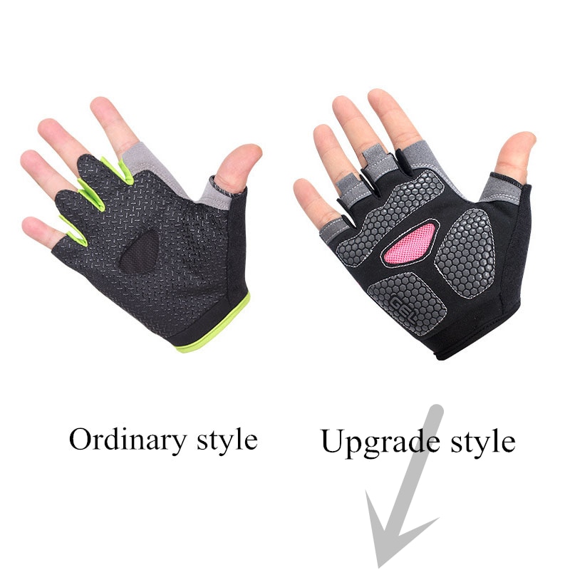 Summer men/women fitness gloves gym weightlifting cycling yoga bodybuilding training thin breathable non-slip half finger gloves