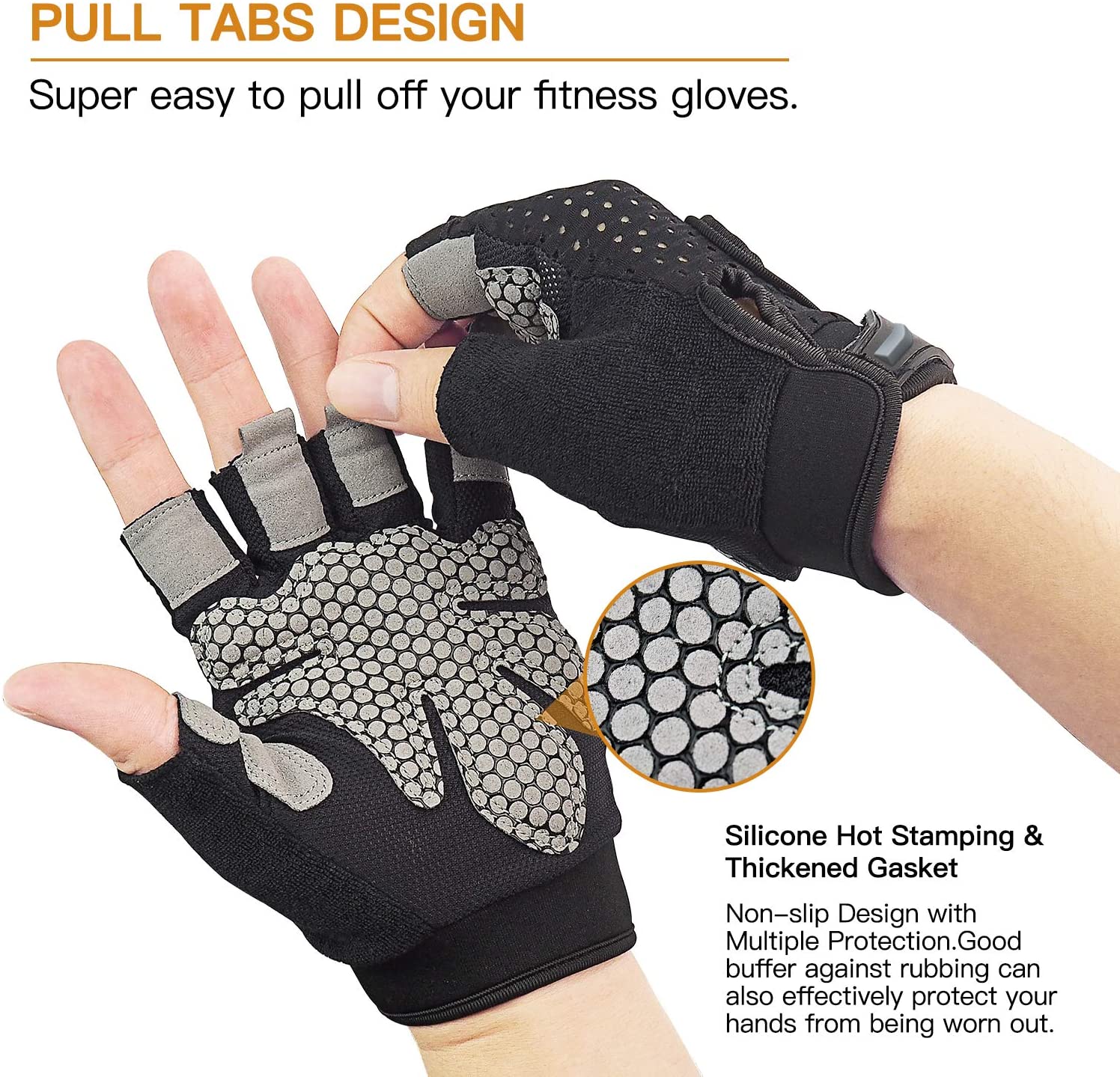 Workout Gloves Women Men,Weight Lifting Gloves for Fitness ,Exercise,Climbing,Dumbbells,Breathable & Non-Slip Padded Gym Gloves