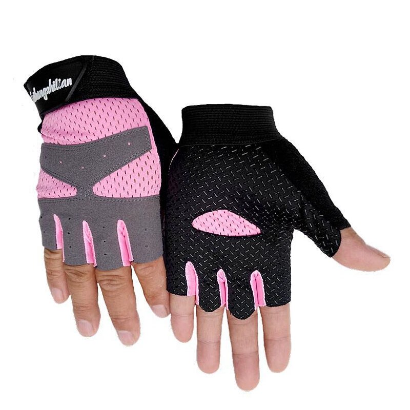 summer Sports fitness half-finger gloves thin men/women Gym weightlifting breathable Palm thickening Yoga sport Cycling training
