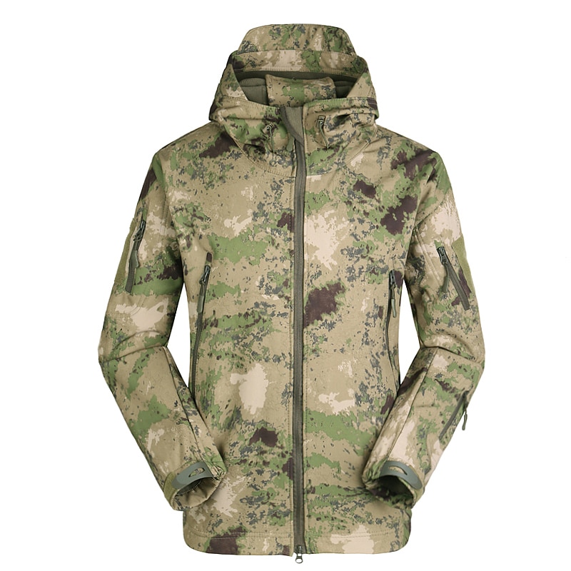 Outdoor Pro Man Military Tactical Hiking Jacket Lurker Shark Skin Softshell V5 Outdoor Hunting Coat Hooded Army Camo Outerwear