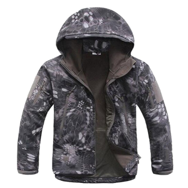 Army Tactical Sharkskin Softshell TAD Jacket Outdoor Camouflage Hunting Clothes For Hiking Camping Windproof Hoody Coats S-XXXL