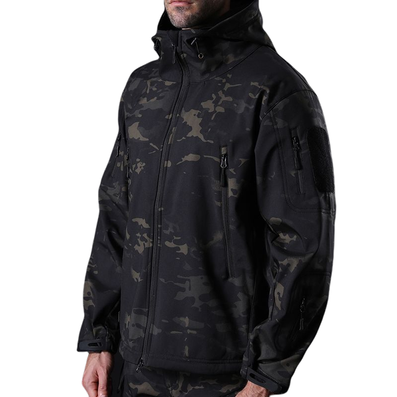 Outdoor Military Jacket Men TAD Tactical Softshell Fleece Camouflage Waterproof Jacket + Pants Camping Hiking Hunting Sport Suit