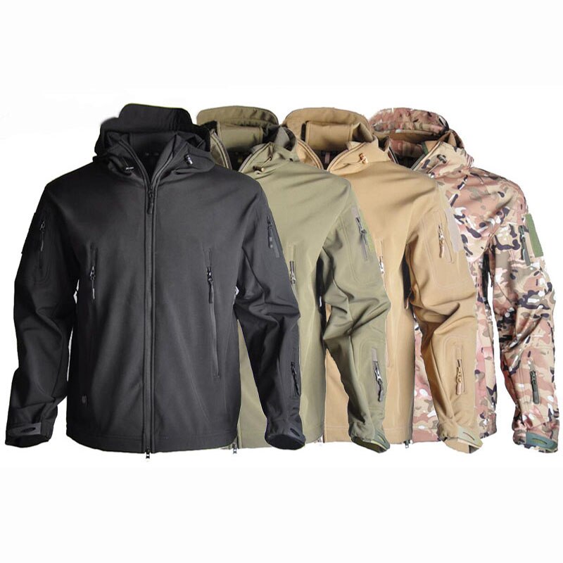 Tactical Sets Men Sharkskin Softshell TAD Jacket Or Pants Military Uniform Hiking Camping Waterproof Camouflage Hunting Clothes