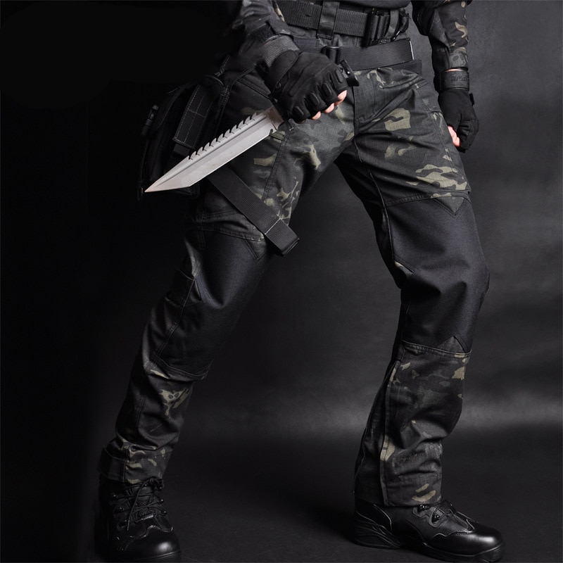 Brand Tactical Pants Camouflage Military Casual Combat Cargo Pant Water Repellent Ripstop Men's Trousers