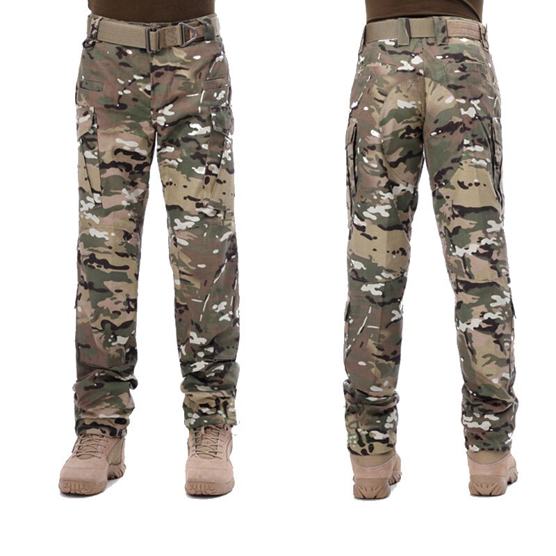 Tactical Camouflage Pants Army Clothes Military Multi-pockets Cargo Pants Men Combat Training Trousers Hunting Outdoor Uniforms