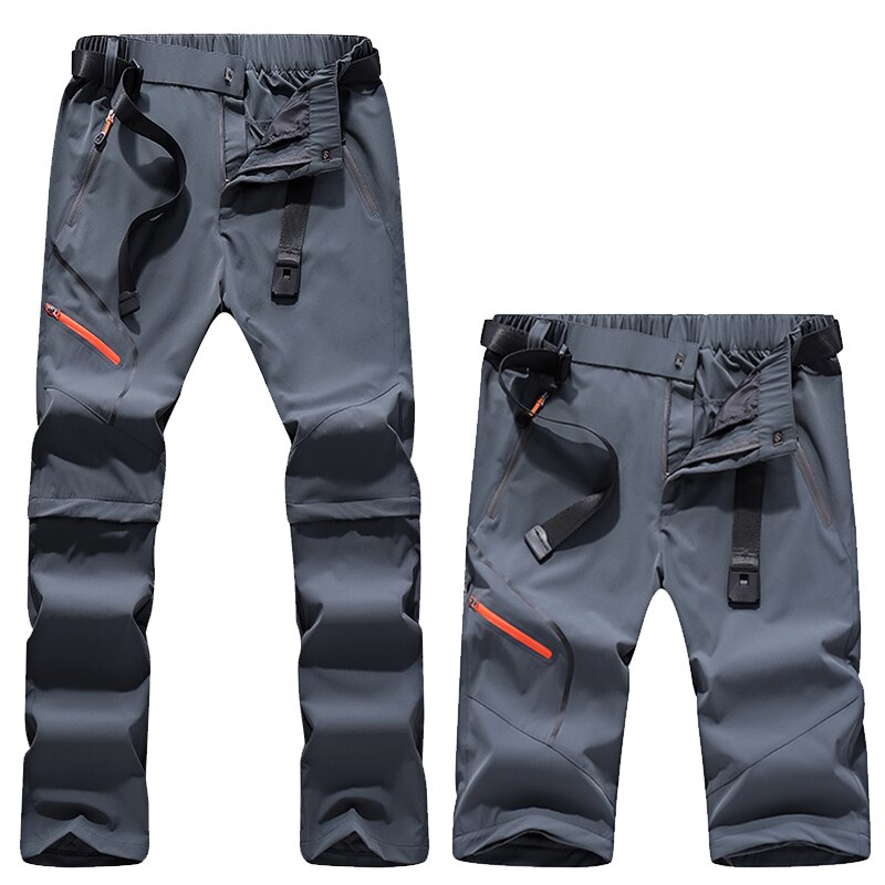 Men Spring Autumn Outdoor Lightweight Quick-drying Pants 2021 Men's Summer Thin Hiking Trousers Detachable Slim Stretch Pants