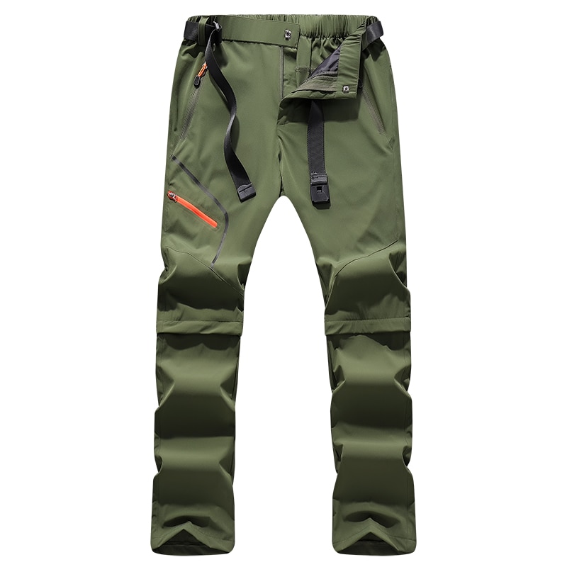 Men Spring Autumn Outdoor Lightweight Quick-drying Pants 2021 Men's Summer Thin Hiking Trousers Detachable Slim Stretch Pants