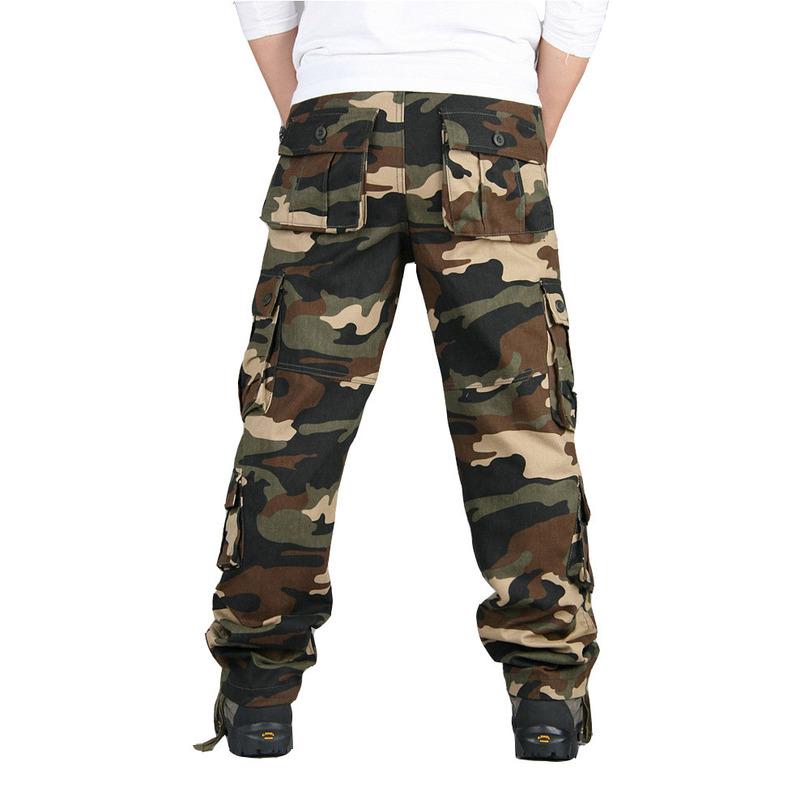 Camouflage Military Overalls Men Trousers Outdoor Casual Pants Men Straight Working Pants Mountaineering Large Size