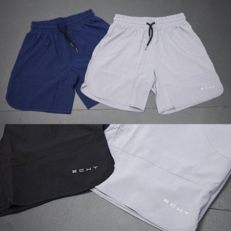 Summer Mens Gym Fitness Shorts Bodybuilding Run Jogging Workout Male 2018 Brand Short Pants Knee Length Sweatpants Sportswear