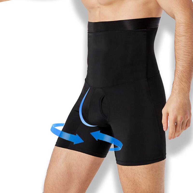 New Men Shapewear High Waist Tummy Leg Control Briefs Anti-Curling Slimming Body Shaper Drop Shipping