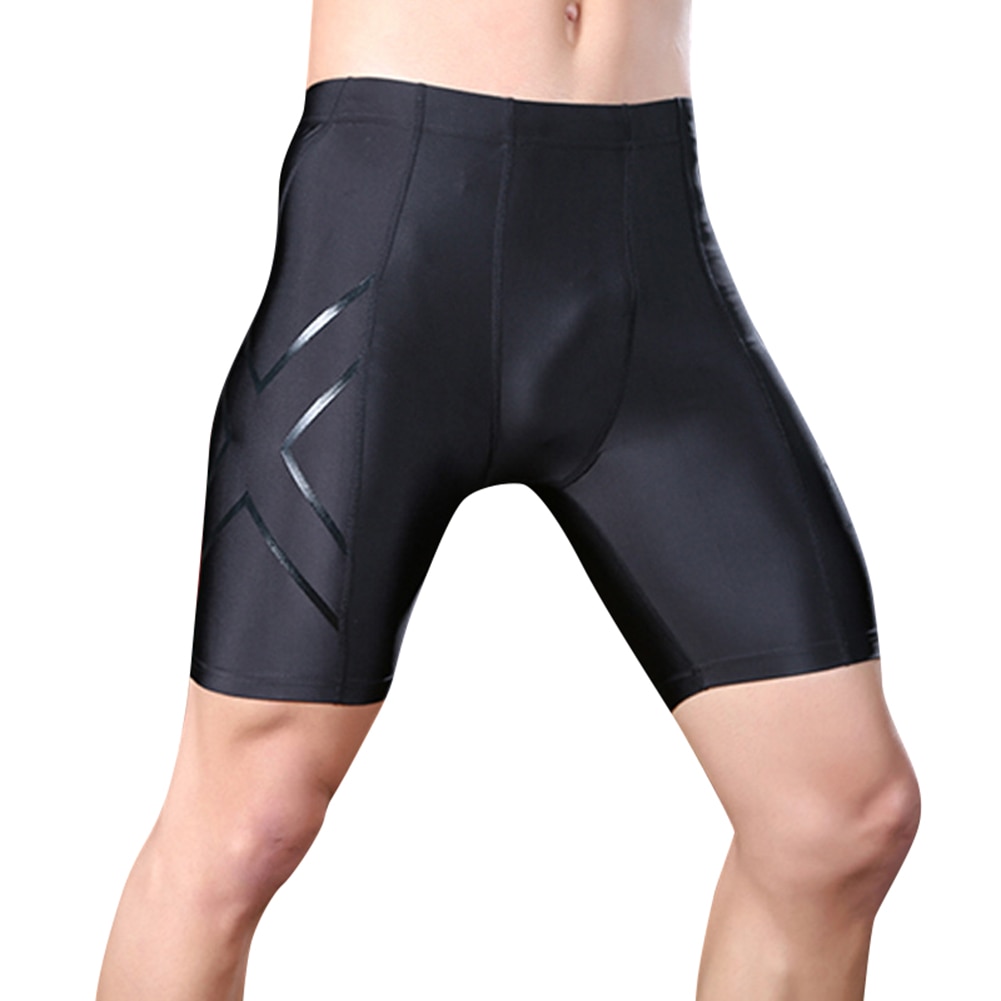 Men Compression Shorts Tight Running Cycling Sweat Pants Short Fitness Pants Casual Soft Black Men Shorts Clothes Fitness EDF88