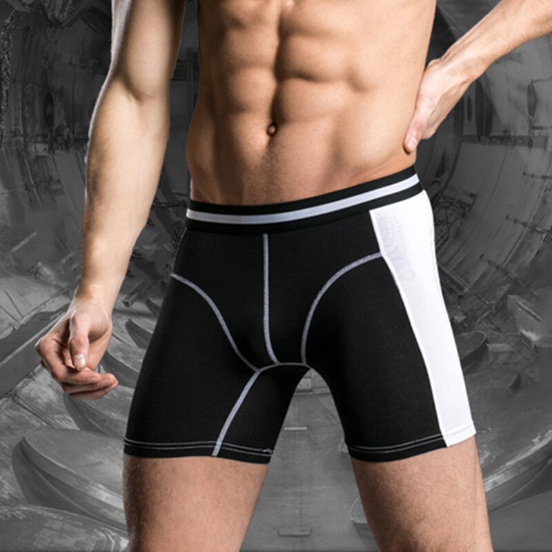 Mens Modal Underpants Long Leg Sports Underwear Silky Soft Boxer Shorts Comfortable Long Leg Short Leg Men's Male Underpants