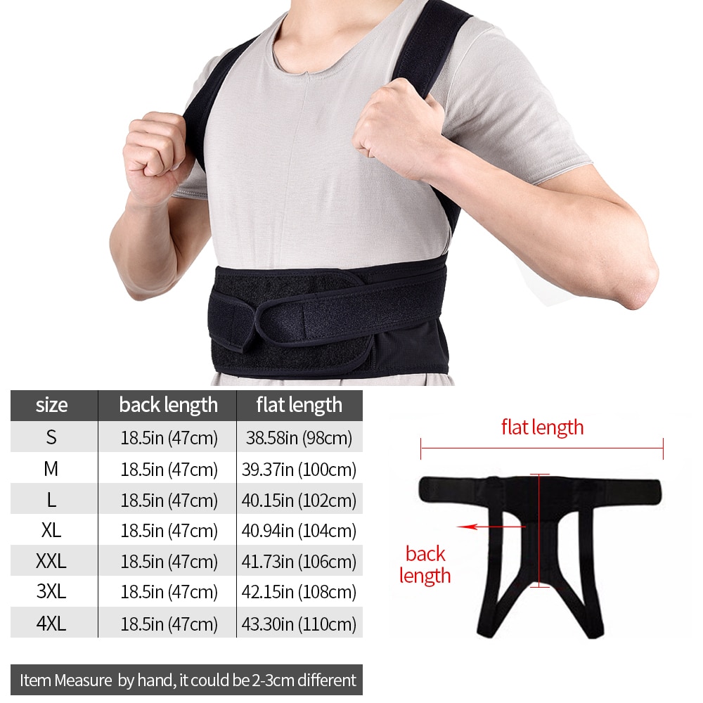 Back Waist Posture Corrector Adjustable Adult Correction Belt Waist Trainer Shoulder Lumbar Brace Spine Support Belt Vest