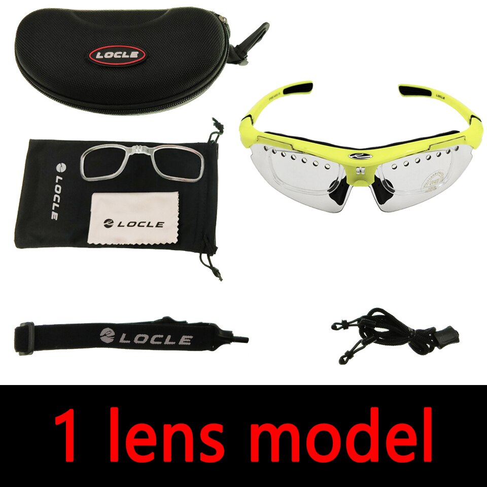 LOCLE Cycling Glasses UV400 Polarized Cycling Sunglasses Men Road MTB Bike Bicycle Glasses Fishing Riding Goggle Cycling Eyewear