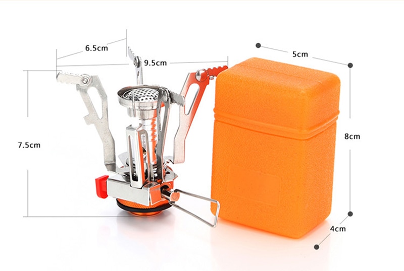 Outdoor Sport Mini Camping Stoves Folding Gas Stove Portable Survival Furnace Cooking Pocket Picnic Split Stoves Cooker Burners