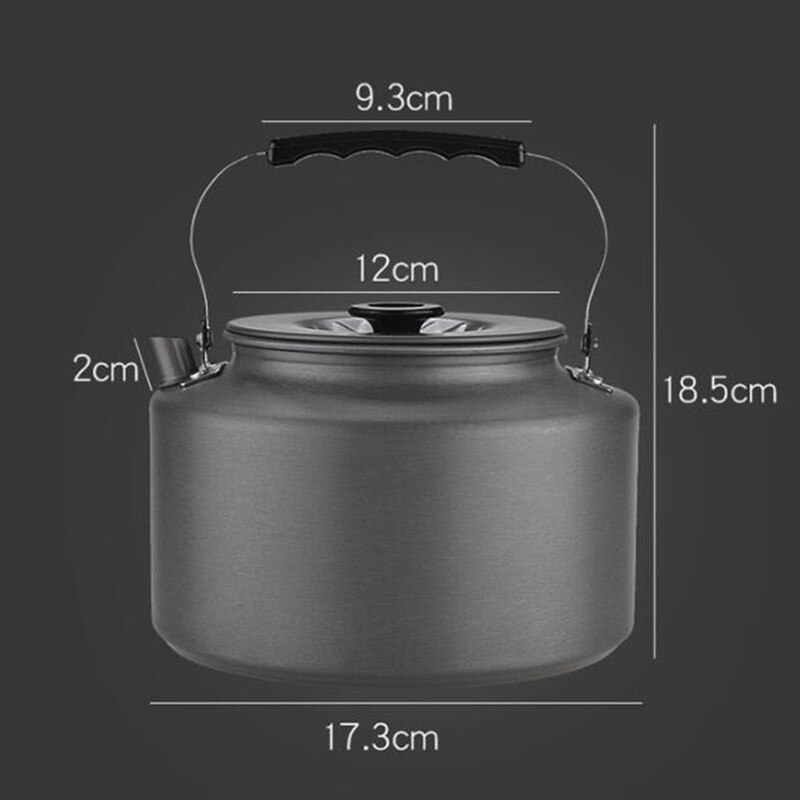 2L Portable Lightweight Water Kettle Teapot Coffee Pot for Outdoor Hiking Camping Climbing