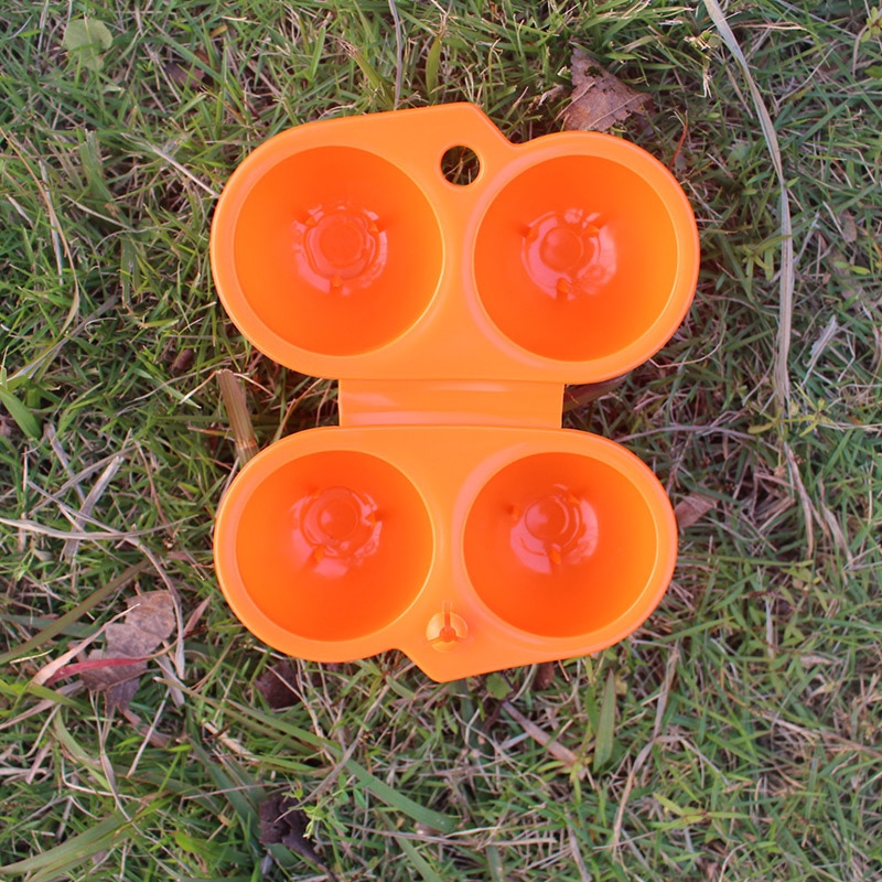 Outdoor Camping Tableware Portable Camping Picnic BBQ Egg Box Container 2 Egg Storage Boxes Travel Kitchen Utensils Camping Gear