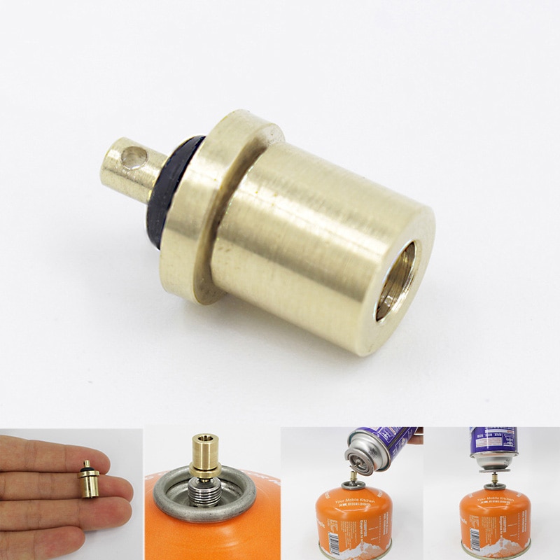 Gas Refill Adapter Filling Butane Canister Outdoor Camping Stove Gas Cylinder Gas Tank Burner Accessories Mini Inflation Valve