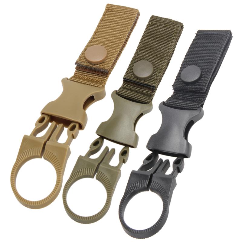 Multifunction Molle Webbing Backpack Hanger Hook Carabiner Water Bottle Camping Hike Buckle Hook Holder Travel Kit Tool Clip New