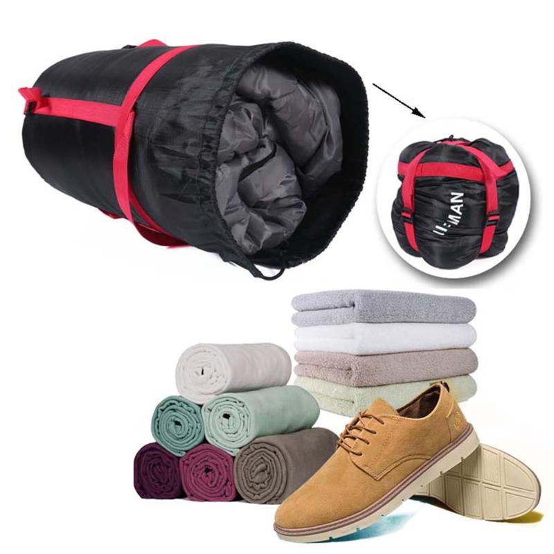 Compression Stuff Sack Sleeping Bag Storage Package for Multifunctional Outdoor Travel Hiking Drifting Storage Supplies