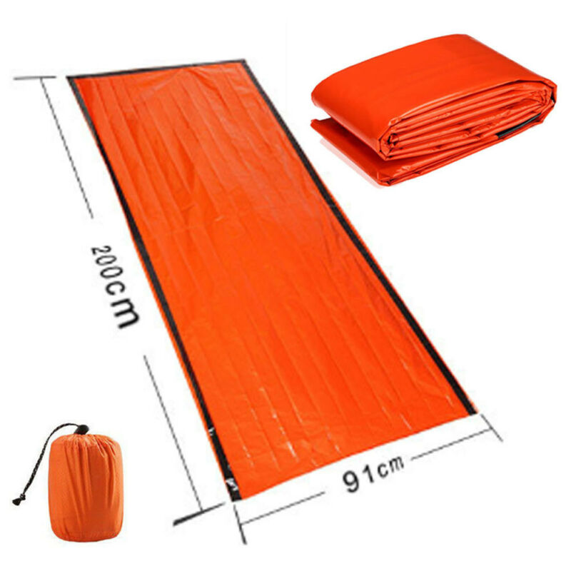 Outdoor First-Aid Survival Emergency Tent Blanket Sleep Bag Camping Shelter Gear