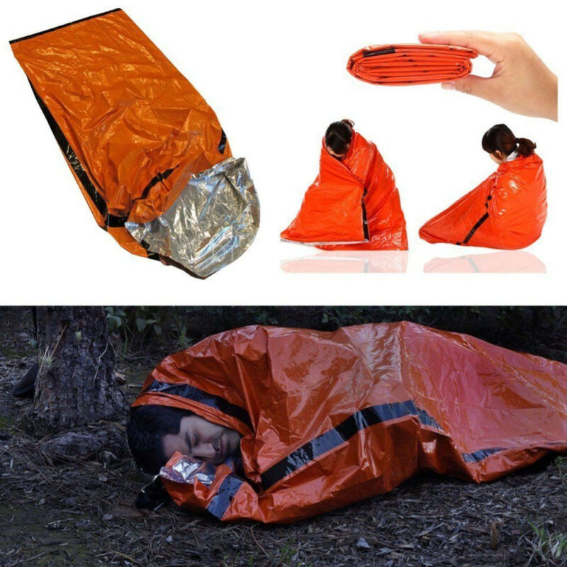 Outdoor First-Aid Survival Emergency Tent Blanket Sleep Bag Camping Shelter Gear