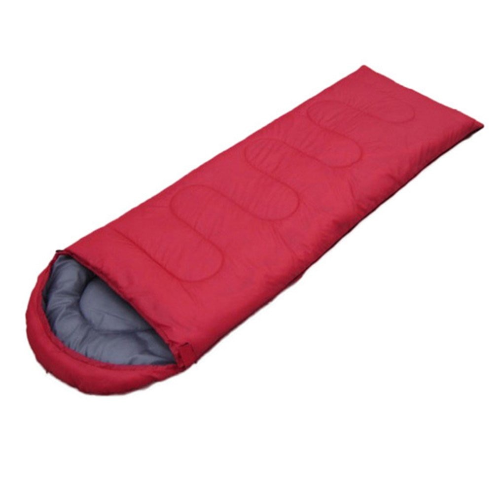 Envelope Outdoor Camping Adult Sleeping Bag Portable Ultra Light Waterproof Travel Hiking Sleeping Bag With Cap Dropshipping