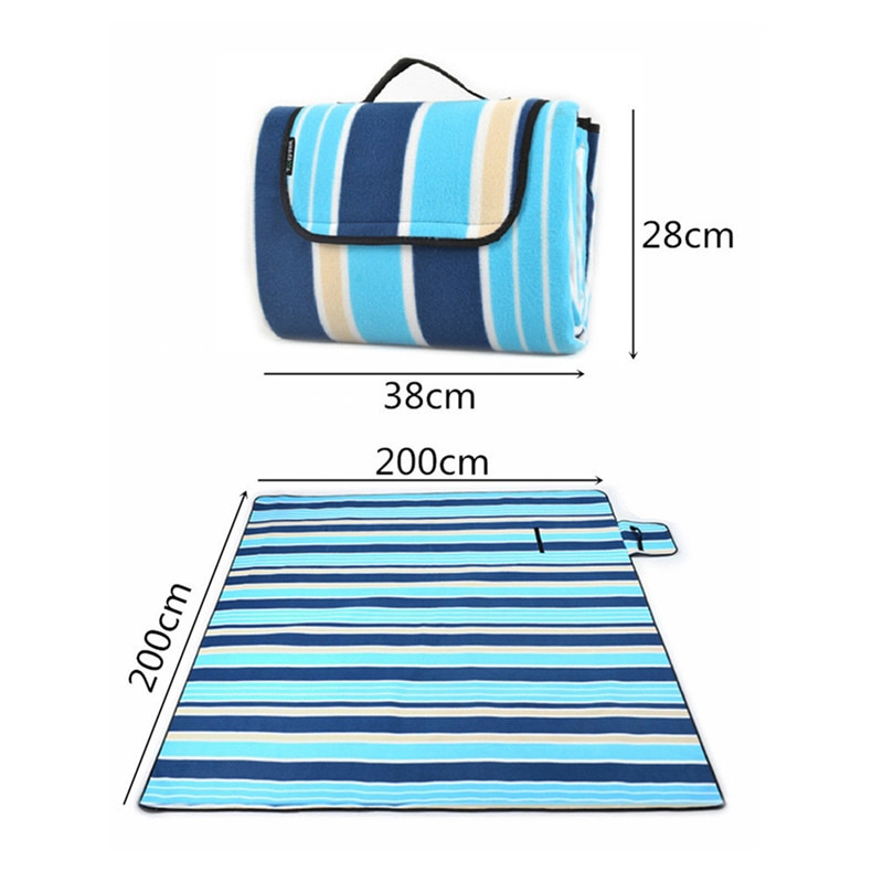 2mx2m 2x1.5mWaterproof Folding Picnic Mat Outdoor Camping Beach Moisture-proof Blanket Portable Camping Mat Hiking Beach Pad