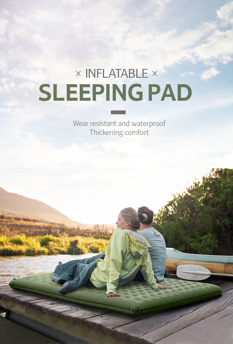 Naturehike 13CM Thicken Camping Air Bed Mat Outdoor Inflatable Mattress Ultralight Portable Tent Sleeping Bag Moisture-proof Pad