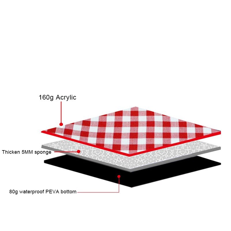 Thicken Pad Breathable Soft Blanket for Outdoor Folding Waterproof Blanket Camping Beach Plaid Picnic Mat