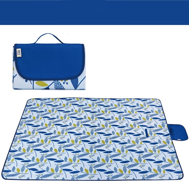 200*190cm Waterproof Foldable Outdoor Camping Sleeping Mat Widen Picnic Mat Plaid Beach Blanket Baby Multiplayer Tourist Mat