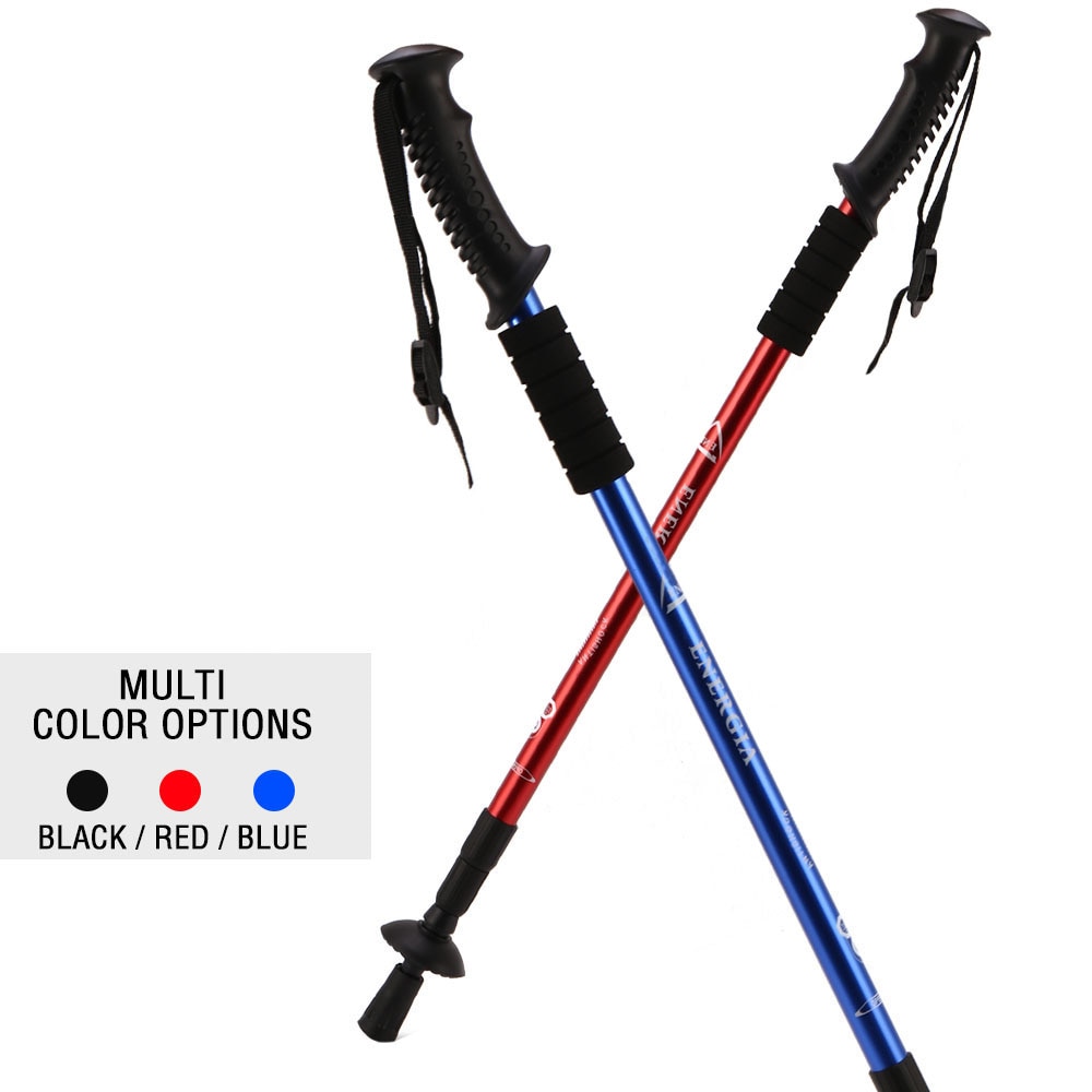 2PcsLot Nordic Walking Sticks Hiking Poles Adjustable Trekking Poles Telescopic Scandinavian Anti Shock Hiking