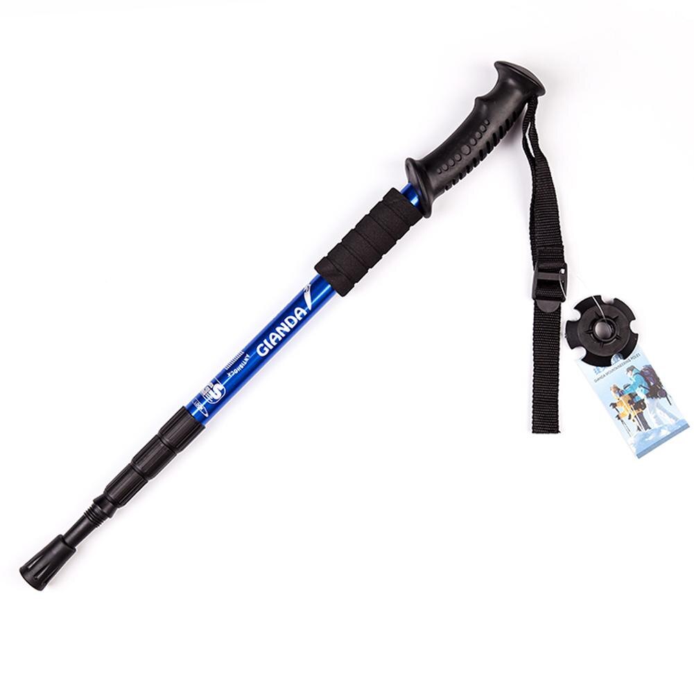 Ultralight Telescopic Pole Cane 4 Section Adjustable Canes Folding Walking Hiking Stick Poles Trekking Walking Wticks for Hiking