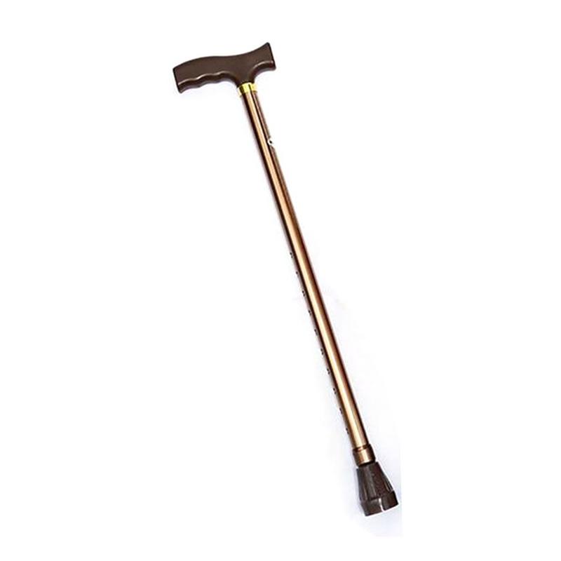 Aluminum Alloy Elderly Crutch Non-slip Retractable Single Walking Stick Mountaineering Cane Height Adjustable Ultra Light Cane