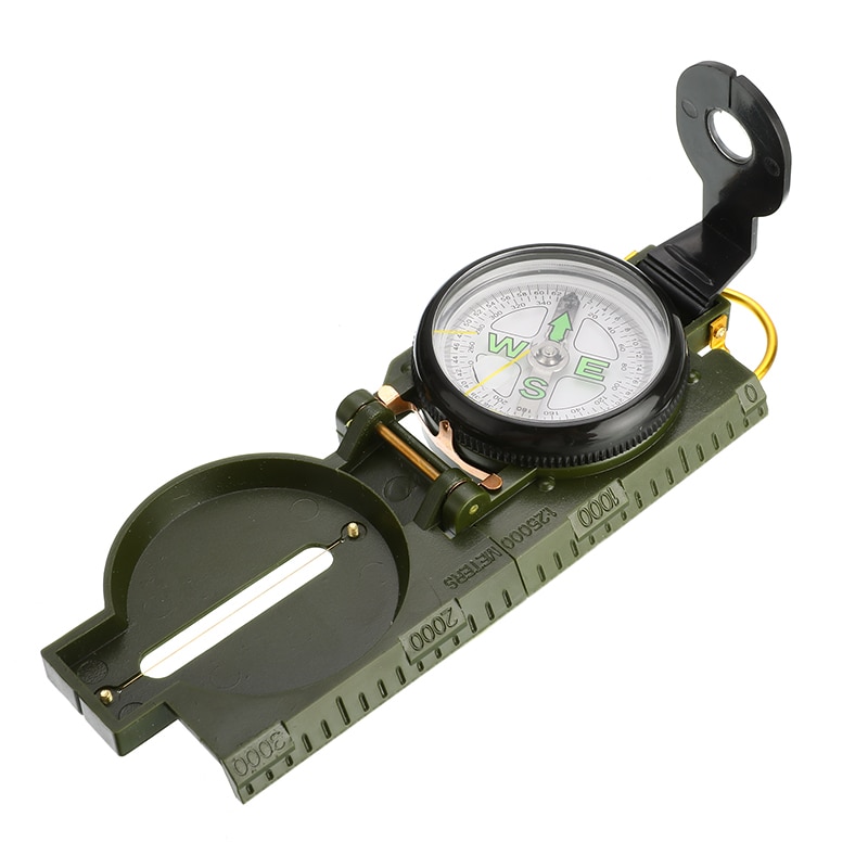 Multifunction Portable Folding Lens Compass Military Boat Dashboard Navigation Compass Dash Mount Outdoor Camping Hiking Surviva