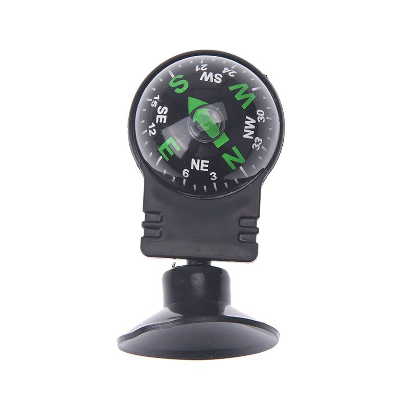 1Pc 360 Degree Rotation Waterproof Vehicle Navigation Ball Shaped Car Compass with Suction Cup 55x30x30mm