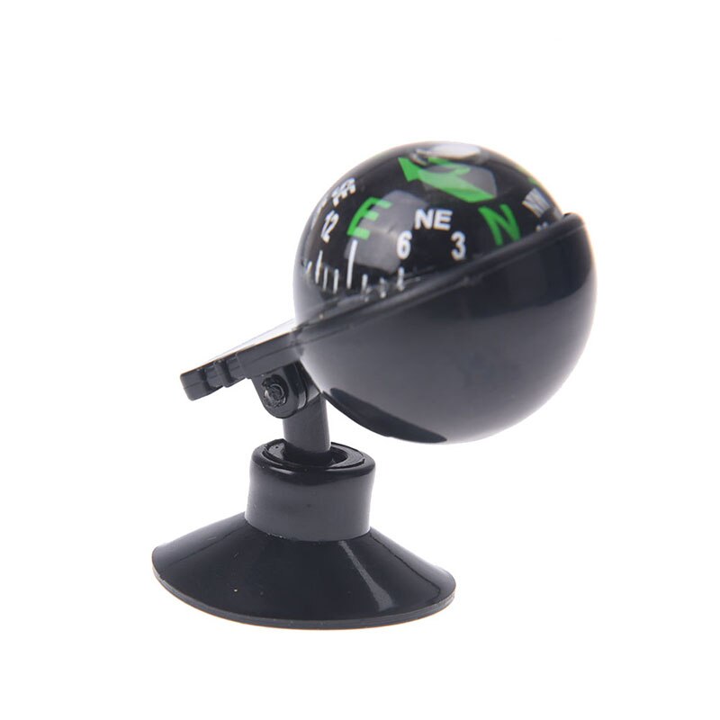 1Pc 360 Degree Rotation Waterproof Vehicle Navigation Ball Shaped Car Compass with Suction Cup 55x30x30mm