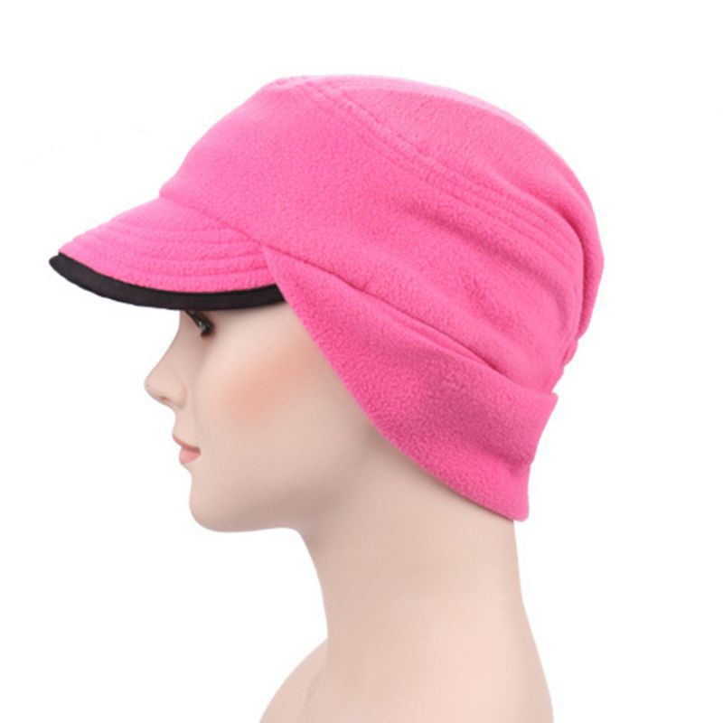 Autumn Winter Men Women Outdoor Fleece Hats Ear Protection Cap Windproof Warm Hats For Ski Climbing Camping