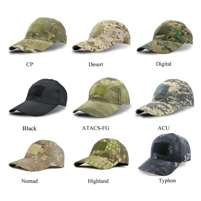 New tactical army hats atacs fg multicam caps men's Hiking cap camouflage Tactical Cap