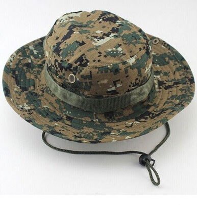 Outdoor Hiking Travel Boonie Cap Hunting Tactical Airsoft Military Camouflage Hat Camping Sun Cap Bucket Style Fisherman Hats